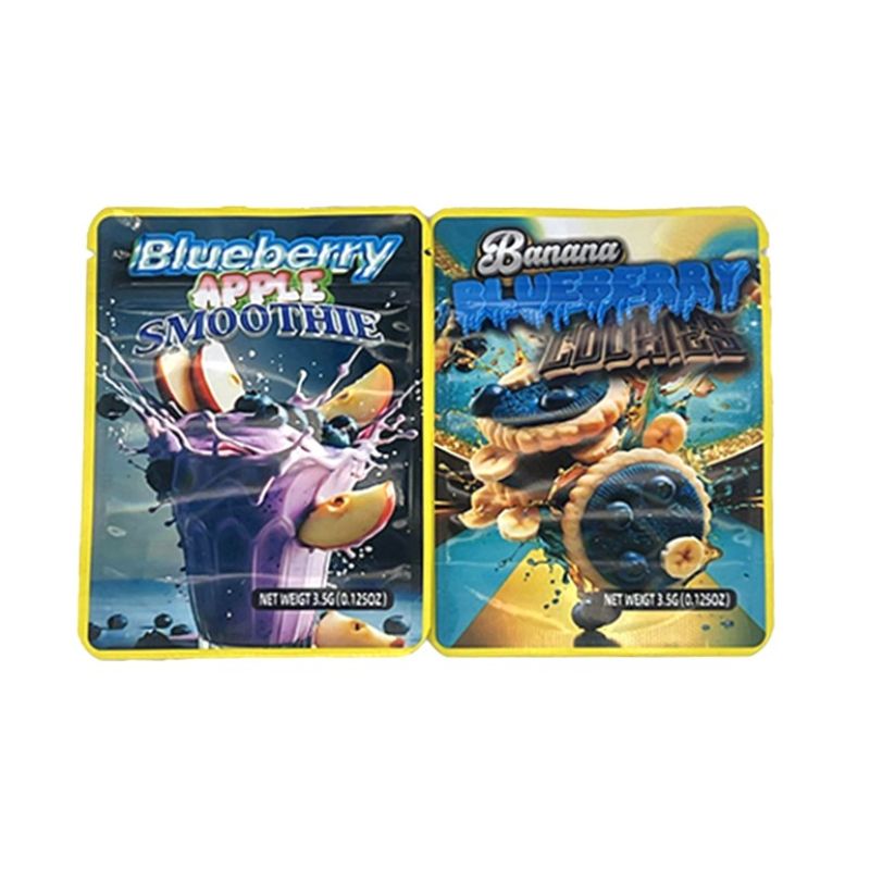 Cannabis THC Edible Mylar Bags for Gummies & Infused Treats